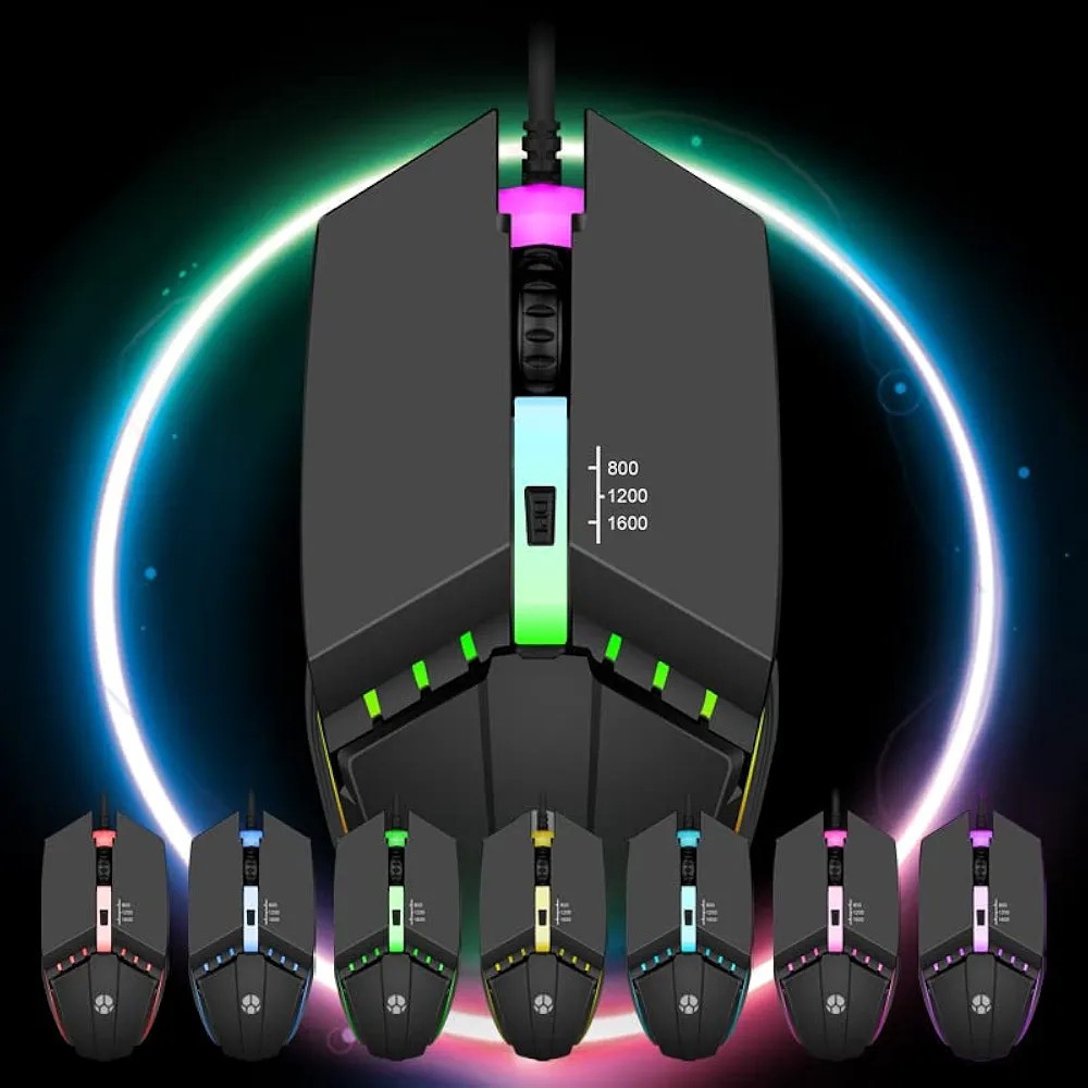 ماوس گیمینگ باسیم مدل X3،دارای نورپردازی RGB،دارای طراحی آرگونومیک و عملکردی سریع و روان (تخفیف ویژه)