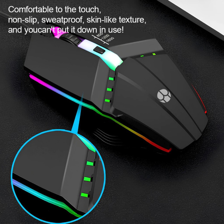ماوس گیمینگ باسیم مدل X3،دارای نورپردازی RGB،دارای طراحی آرگونومیک و عملکردی سریع و روان (تخفیف ویژه)
