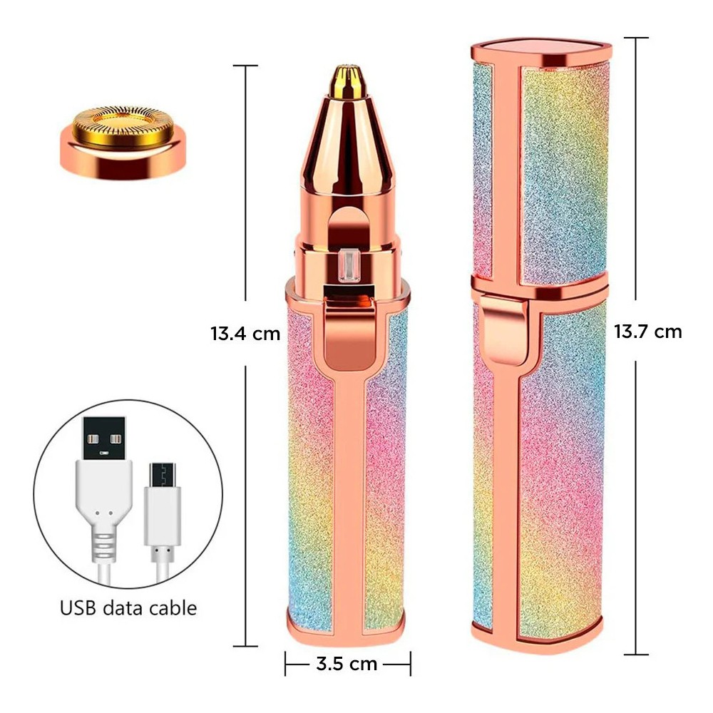 موزن اکلیلی دوکاره شارژی مدل CF-001A/CF-001B،شیور صورت،ابرو و بینی (شیور ماتیکی اکلیلی شارژی زنانه) تخفیف ویژه