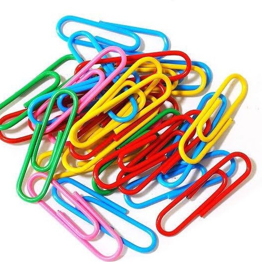 گیره کاغذ دلی مدل 39716 بسته 100 عددی،کلیپس رنگی 33 میلیمتر deli 39716 بسته 100 عددی