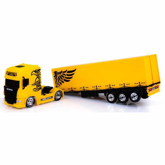 اسباب بازی تریلی اسکانیا SCANIA مای توی همراه با کانتینر،تریلی ولوو VOLVO کشنده FH500 همراه با کانتینر (تخفیف ویژه)