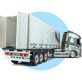 اسباب بازی تریلی اسکانیا SCANIA مای توی همراه با کانتینر،تریلی ولوو VOLVO کشنده FH500 همراه با کانتینر (تخفیف ویژه)