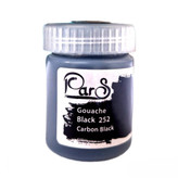 گواش پارس تک رنگ مشکی حجم 30 میلی لیتر کد 252 Carbon Black بسته 1 عددی