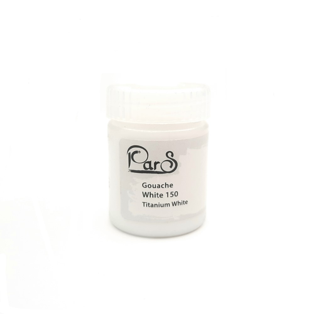 گواش پارس تک رنگ سفید حجم 30 میلی لیتر کد 150 Titanium White بسته 1 عددی