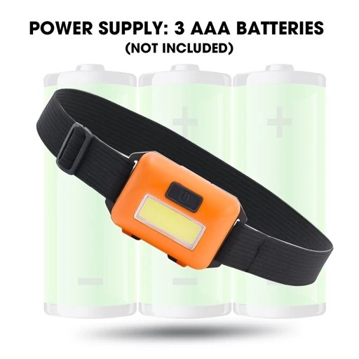 چراغ قوه هدلایت و پیشانی LED سه حالته مدل HEADLAMP 10W COB،مناسب برای کوهنوردی،کمپینگ،طبیعت گردی و فعالیت های شبانه