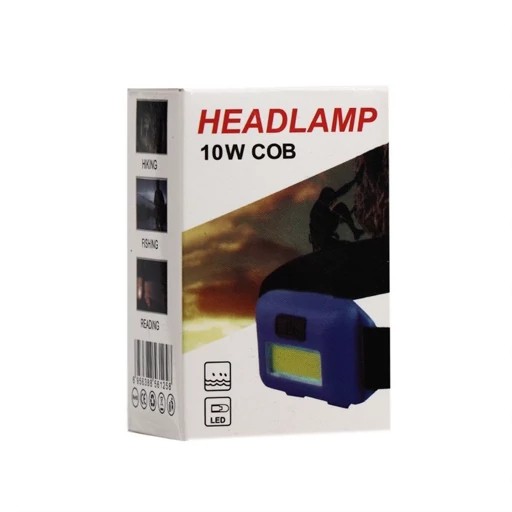چراغ قوه هدلایت و پیشانی LED سه حالته مدل HEADLAMP 10W COB،مناسب برای کوهنوردی،کمپینگ،طبیعت گردی و فعالیت های شبانه