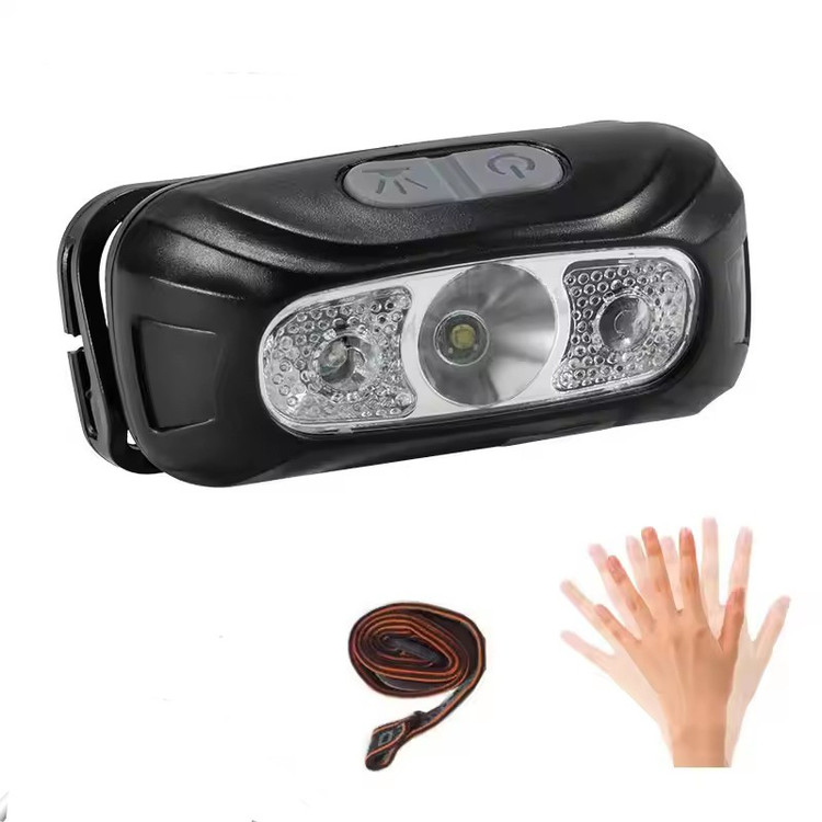چراغ قوه هدلایت و پیشانی شارژی LED چند حالته مدل HL-05 دارای سنسور حرکت برای روشن و خاموش شدن،مناسب برای کوهنوردی،کمپینگ