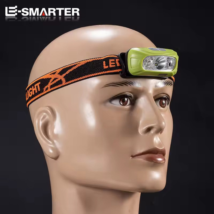 چراغ قوه هدلایت و پیشانی شارژی LED چند حالته مدل HL-05 دارای سنسور حرکت برای روشن و خاموش شدن،مناسب برای کوهنوردی،کمپینگ