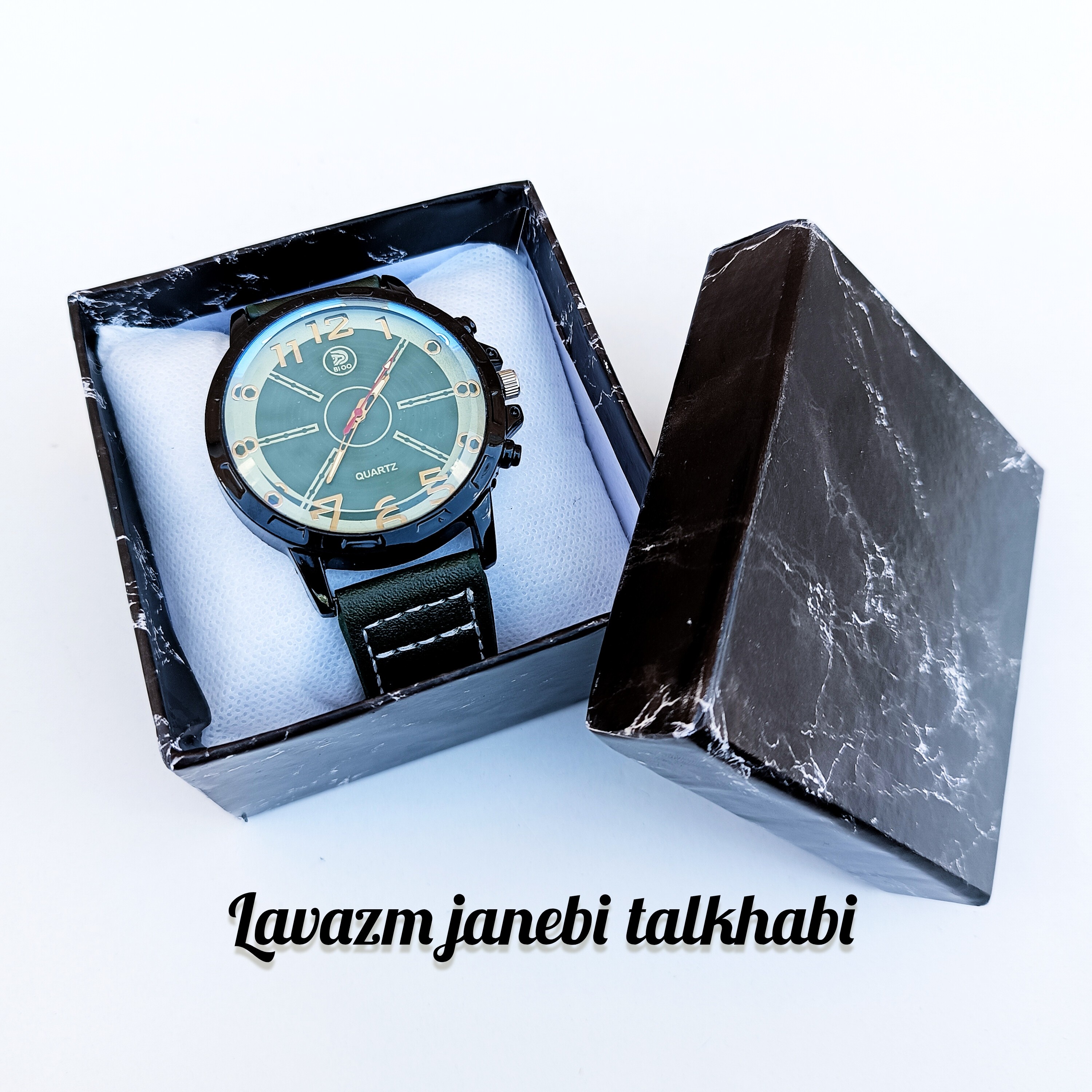ساعت مچی عقربه ای پسرانه برند BIOO دارای عقربه های شب تاب،نشیمن عالی بر روی دستان،به همراه جعبه کادویی (کیفیت عالی)