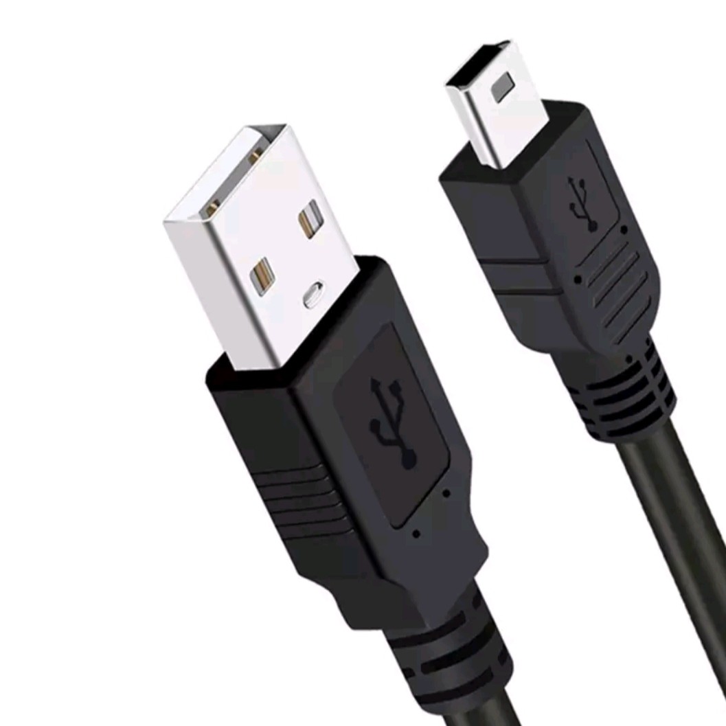 کابل تبدیل USB به MINI USB (ذوزنقه ای) مدل V3 به طول 80 سانتی متر مناسب برای دستگاه کارتخوان،اسپیکر،قلم قرآنی و...