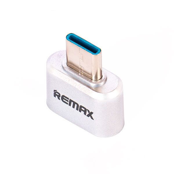 تبدیل او تی جی OTG تایپ سی فلزی مدل ریمکس REMAX،دارای طراحی مات و کلاسیک،مناسب برای شارژ و انتقال اطلاعات (تبدیل otg)
