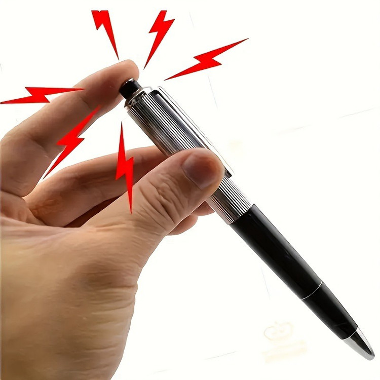 ابزار شوخی مدل خودکار برقی (خودکار شوکر) مدل JB-50517،دارای ظاهری طبیعی،مناسب شوخی با افراد