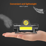 چراغ قوه هدلایت و پیشانی شارژی دو کاره مگنتی مدل HIGH POWER HEAD LAMP دارای دو پنل نوردهی نقطه ای و گسترده (کیفیت عالی)