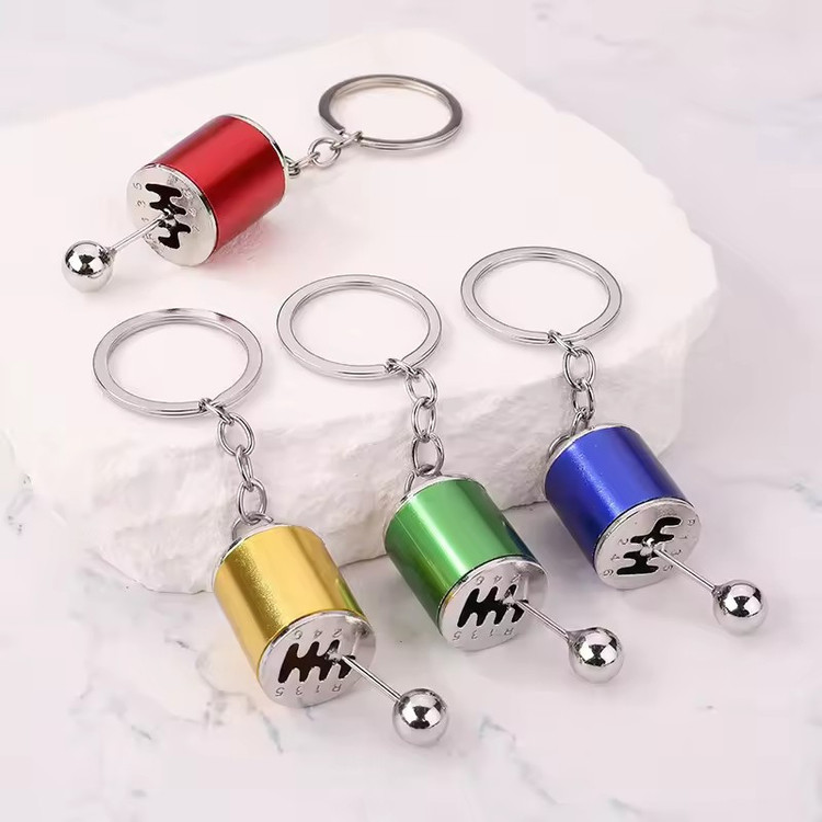 جاکلیدی فلزی (ضد زنگ) اسپورت طرح دنده خودرو،متحرک و دارای 6 دنده با قابلیت تعویض دنده،در رنگهای متنوع و شاد