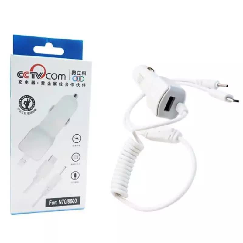 شارژر فندکی دوکاره دارای کابل فنری micro USB و کابل سوزنی،شارژر فندکی دو سر USB گجتی کاربردی،دارای سه درگاه خروجی شارژ