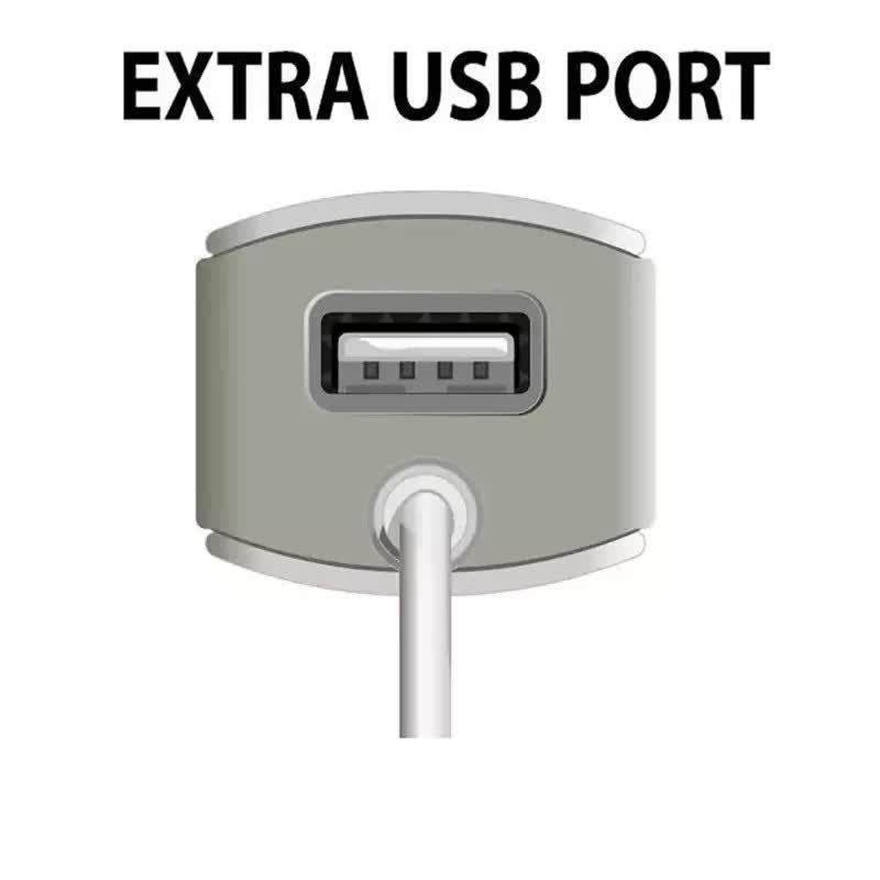 شارژر فندکی دوکاره دارای کابل فنری micro USB و کابل سوزنی،شارژر فندکی دو سر USB گجتی کاربردی،دارای سه درگاه خروجی شارژ