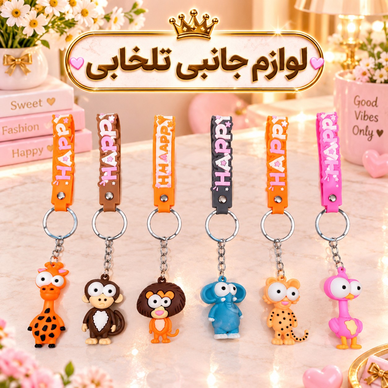 جاکلیدی سیلیکونی (وارداتی) همراه با بند سیلیکونی،در چندین طرح متنوع و جذاب،مناسب برای هدیه،اکسسوری،آویز کیف و...