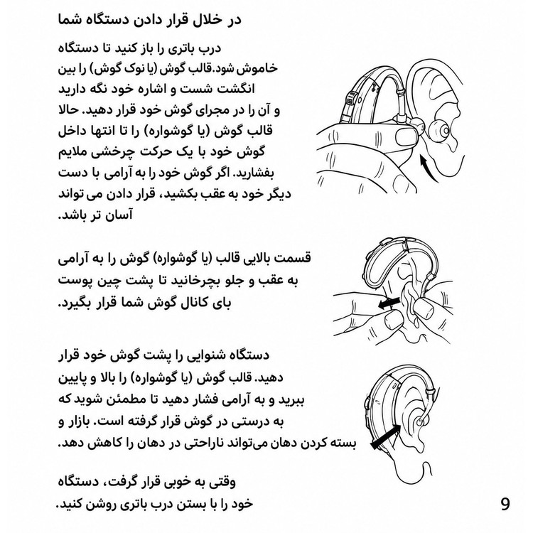 سمعک آنالوگ ژاپنی مدل Legend 110 کد 240600658،رنگ کرم،جنس اصلی و درجه 1،بدون نیاز به قالب گیری (مجهز به سیستم ANC)