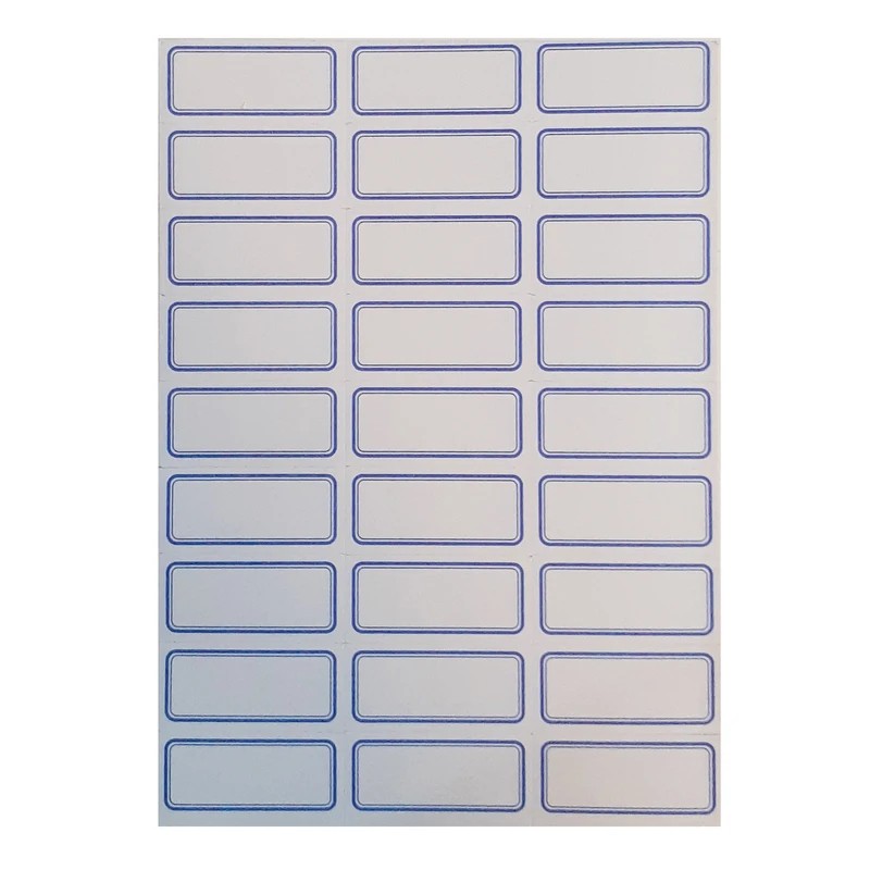 برچسب دورآبی (اتیکت) اسپادانا ESPADANA کد 104 بسته 50 عددی (ابعاد هر اتیکت 34x16 میلی متر)
