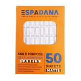 برچسب دورآبی (اتیکت) اسپادانا ESPADANA کد 101 بسته 50 عددی (ابعاد هر اتیکت 20x10 میلی متر)
