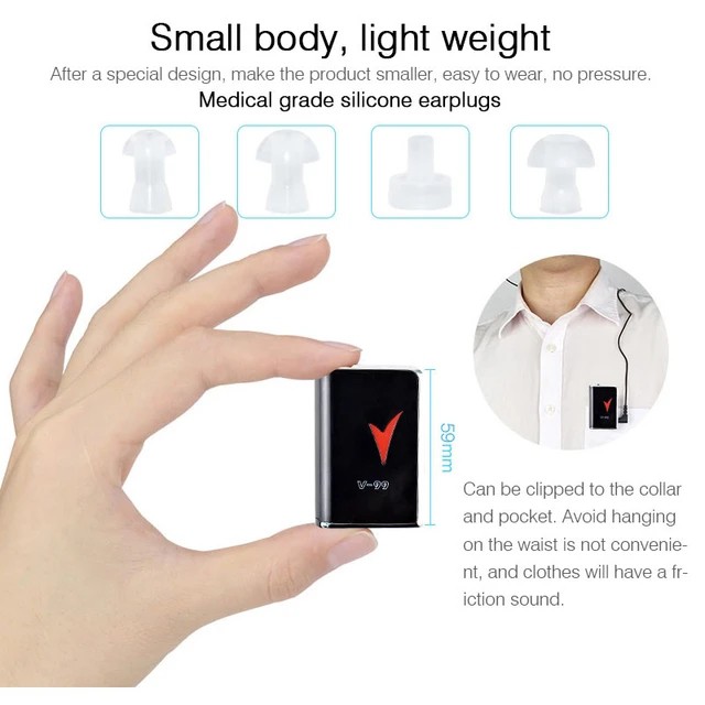 سمعک جیبی AXON مدل V-99،قابل استفاده برای هر دو گوش،دارای سه سری متفاوت،دفترچه راهنما،کیفیت صدا فوق العاده عالی