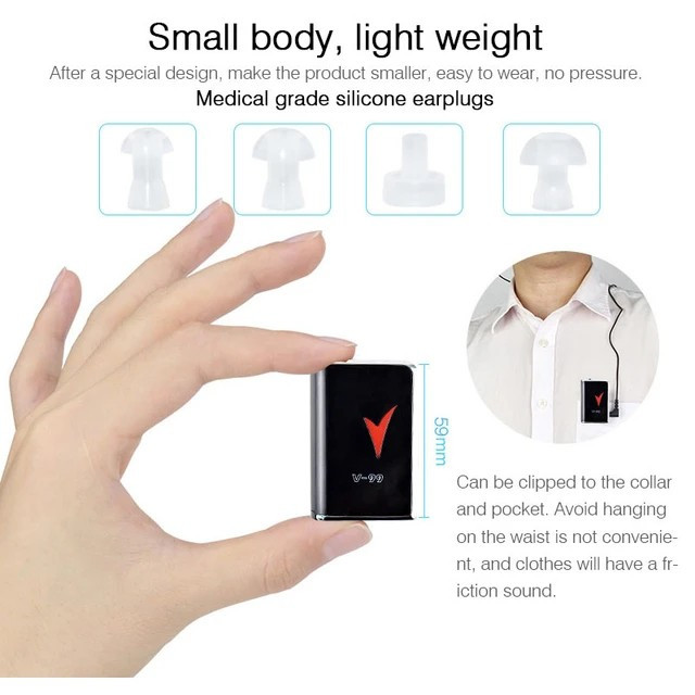 سمعک جیبی AXON مدل V-99،قابل استفاده برای هر دو گوش،دارای سه سری متفاوت،دفترچه راهنما،کیفیت صدا فوق العاده عالی