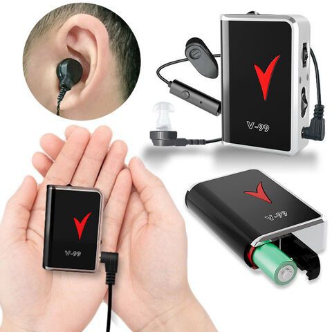 سمعک جیبی AXON مدل V-99،قابل استفاده برای هر دو گوش،دارای سه سری متفاوت،دفترچه راهنما،کیفیت صدا فوق العاده عالی