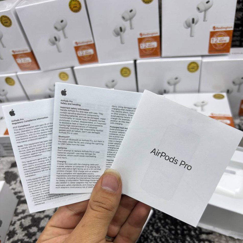هدفون بلوتوثی اپل (اورجینال) مدل MTJV3ZP-A Airpods pro (2nd generation)،دارای نویز کنسلینگ،مناسب برای آقایان و بانوان