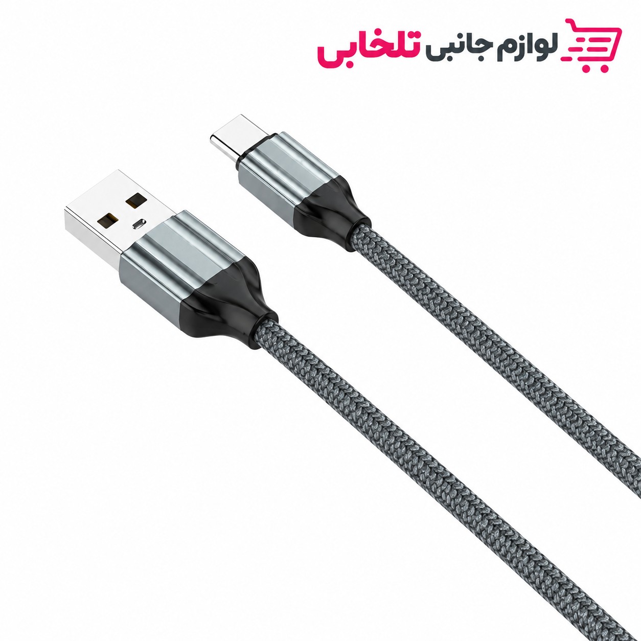 کابل تایپ سی فست شارژ 2.4 آمپر الدینیو LS441 طول 1 متر/کابل فست شارژ تایپ سی LDNIO مدل LS441 با طول 100 سانتی متر