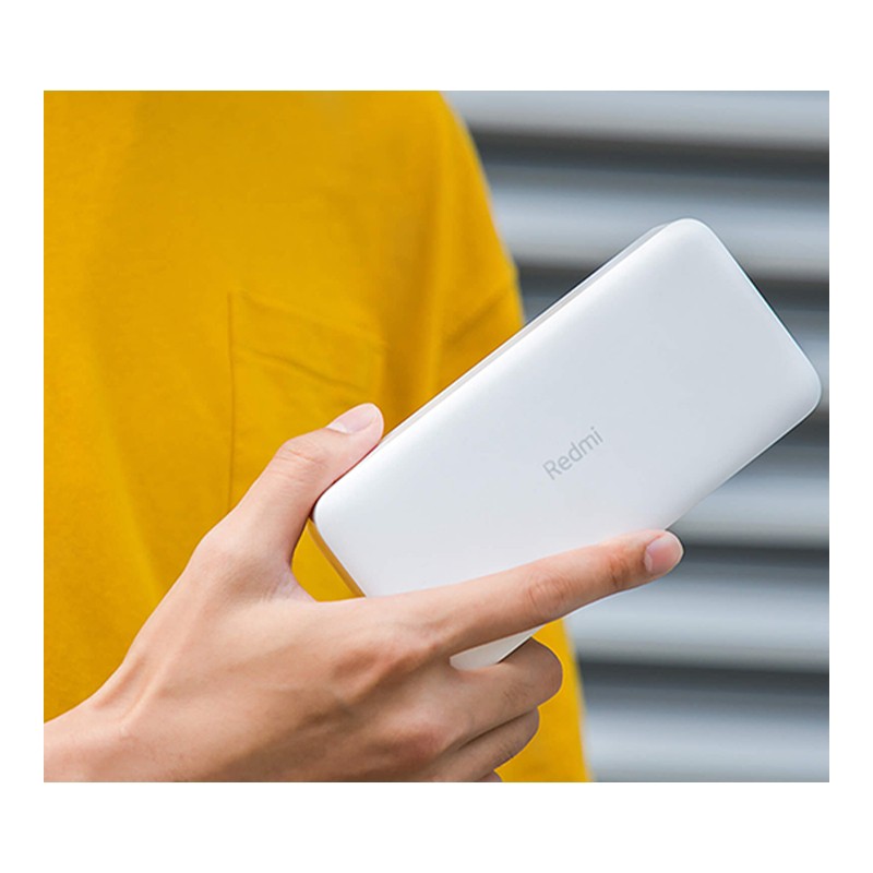 پاوربانک شیائومی مدل Redmi PB200LZM ظرفیت 20000 میلی آمپر ساعت به همراه کابل تبدیل MICRO USB (پایین ترین قیمت بازار)