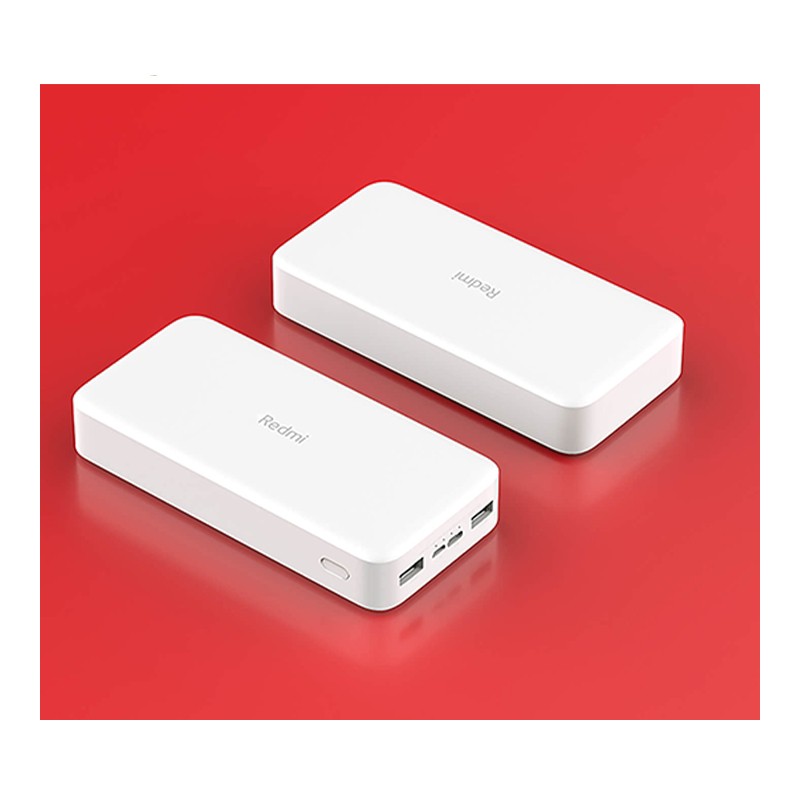 پاوربانک شیائومی مدل Redmi PB200LZM ظرفیت 20000 میلی آمپر ساعت به همراه کابل تبدیل MICRO USB (پایین ترین قیمت بازار)