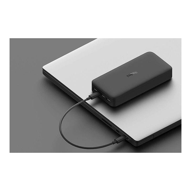 پاوربانک شیائومی مدل Redmi PB200LZM ظرفیت 20000 میلی آمپر ساعت به همراه کابل تبدیل MICRO USB (پایین ترین قیمت بازار)