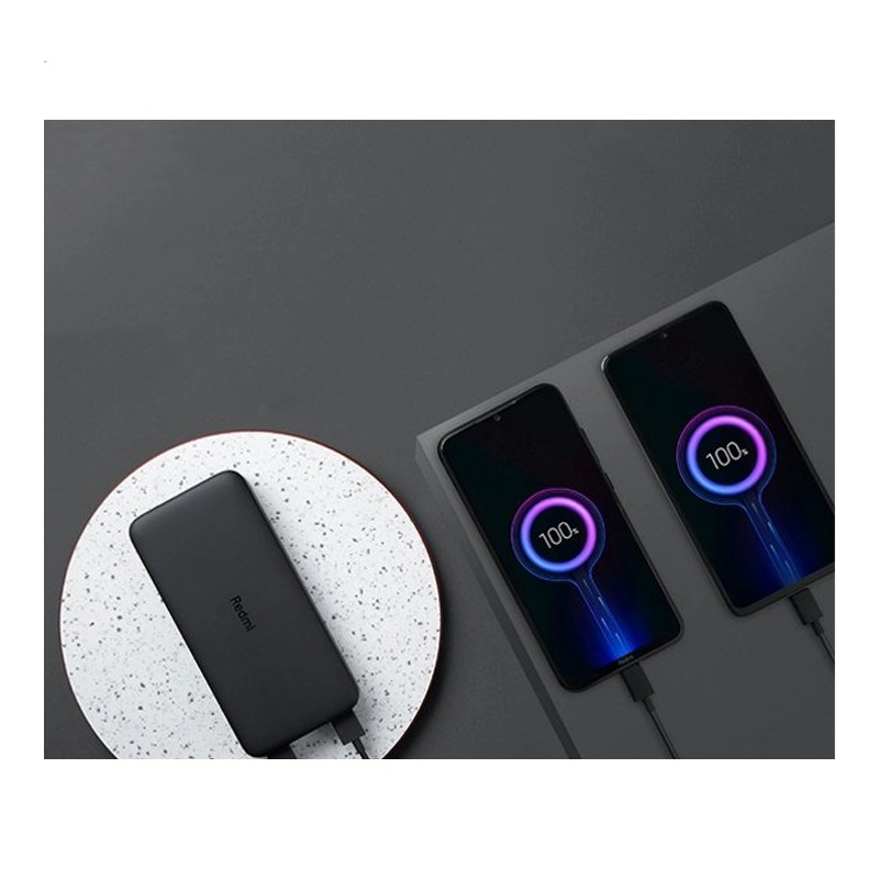 پاوربانک شیائومی مدل Redmi PB200LZM ظرفیت 20000 میلی آمپر ساعت به همراه کابل تبدیل MICRO USB (پایین ترین قیمت بازار)