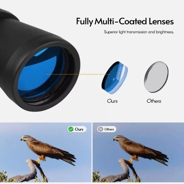 دوربین دوچشمی شکاری BINOCULARS مدل NGHT.WORKING 80X80 مناسب برای کوهنوردی،تماشای پرندگان،تماشای حیات وحش،کمپینگ و...