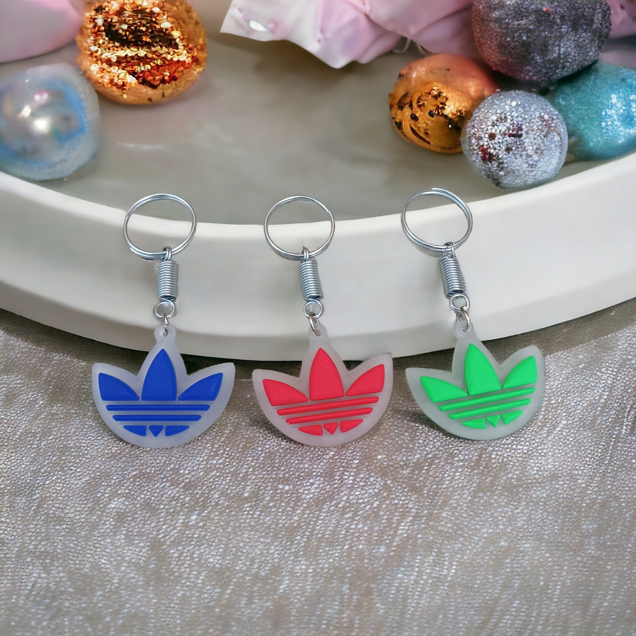 جاکلیدی فانتزی سیلیکونی (یک طرفه) مدل آدیداس adidas بسته 1 عددی