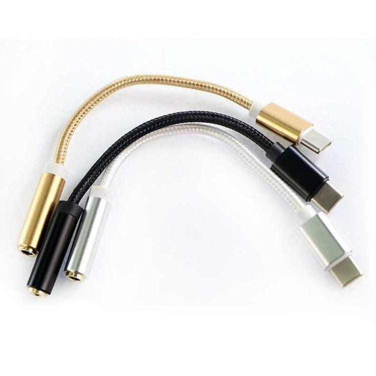 تبدیل Type-C به جک 3.5 میلیمتری (AUX) مدل JH-036،مناسب اتصال انواع هدفون و هندزفری به موبایل و تبلت دارای پورت Type-C