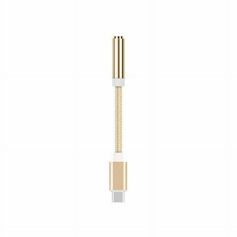 تبدیل Type-C به جک 3.5 میلیمتری (AUX) مدل JH-036،مناسب اتصال انواع هدفون و هندزفری به موبایل و تبلت دارای پورت Type-C