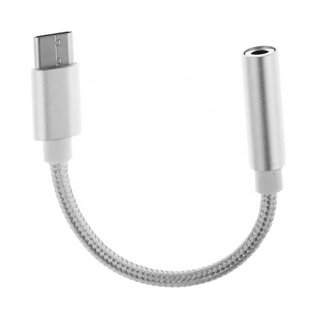 تبدیل Type-C به جک 3.5 میلیمتری (AUX) مدل JH-036،مناسب اتصال انواع هدفون و هندزفری به موبایل و تبلت دارای پورت Type-C