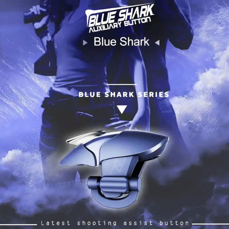 دسته بازی پابجی PUBG انگشتی بلو شارک (Blue Shark) مدل CH-5،سازگار با تمام موبایل های تا ضخامت 9 میلیمتر (تخفیف ویژه)