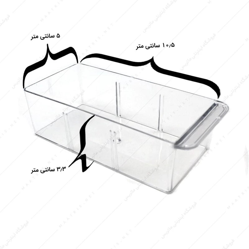 جعبه قطعات الکترونیک یا قفسه پلاستیکی قطعات الکترونیکی 35 کشو (7X5) کریستالی برند نیک،وسیله ای کاربردی برای تمامی مشاغل