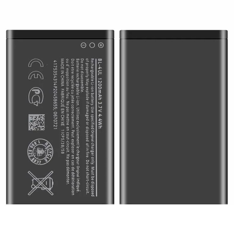 باتری اصلی گوشی نوکیا Nokia مدل BL-4UL ظرفیت 1200 میلی آمپر ساعت مناسب برای گوشی موبایل نوکیا 3310-6310-225-230