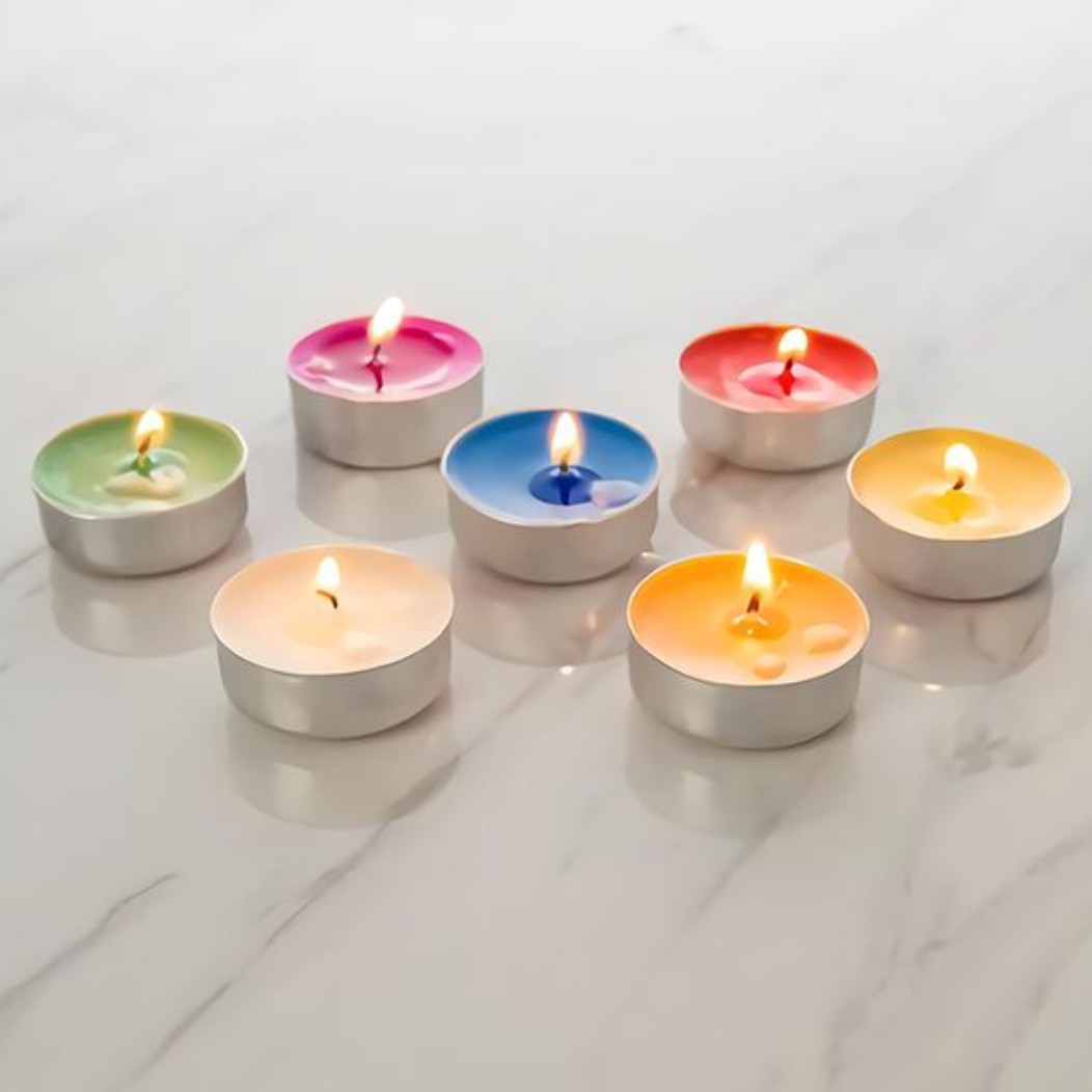 شمع وارمر رنگی برند CANDLE AMIN مناسب برای تمامی جشن ها و مراسم ها (پک 10 عددی)