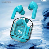 ایرپاد شیشه ای اورجینال ضدآب مدل Ultrapods Max،دارای صفحه دیجیتالی،ورژن بلوتوث 5.3 (ایرپاد قبل از ارسال دقیقا چک میشود)