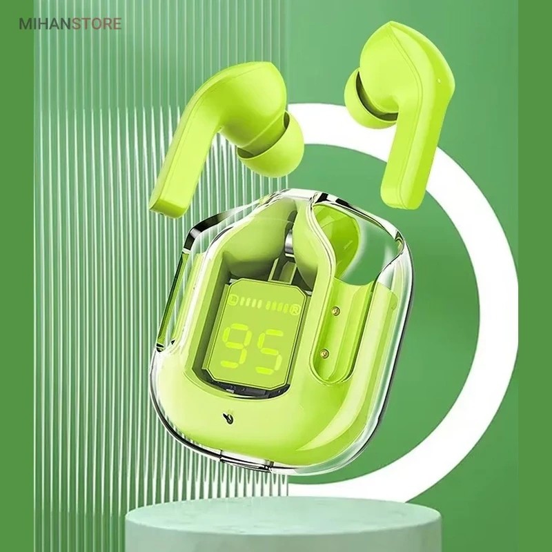 ایرپاد شیشه ای اورجینال ضدآب مدل Ultrapods Max،دارای صفحه دیجیتالی،ورژن بلوتوث 5.3 (ایرپاد قبل از ارسال دقیقا چک میشود)