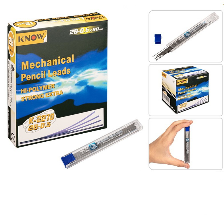 نوک مداد نوکی 0.5 میلی متری KNOW مدل K-2270،مناسب برای دانشجویان کارمندان مناسب برای طراحی و نقاشی (تخفیف ویژه)