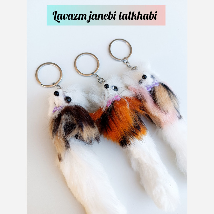 جاسوئیچی فانتزی خزدار طرح (سمور) بسته 1 عددی