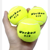توپ تنیس WERKON مدل 919 (توپ تنیس خاکی هفت سنگ با قطر 6 سانتی متر) بسته 1 عددی
