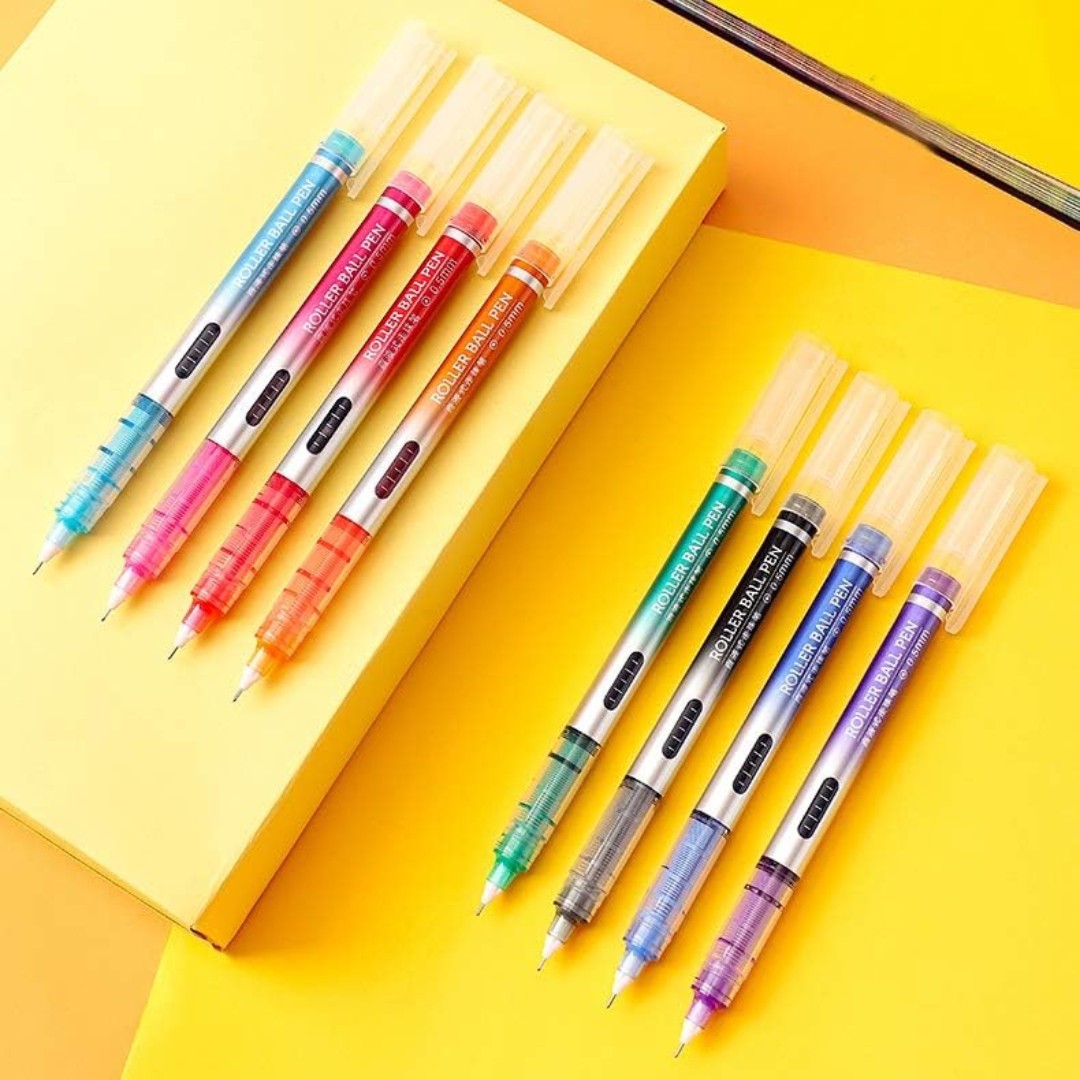 روان نویس رنگی CREATORS CLASS مدل PCRP-41-8W،با قطر نوشتاری 0.5 میلی متر،دارای نوشتار روان،نشانگر میزان جوهر،پک 8 عددی