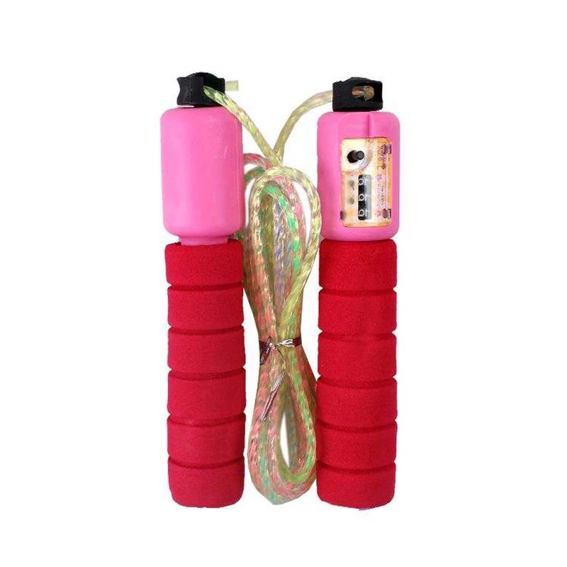طناب ورزشی مدل شماره انداز برند JUMP ROPE،دارای دسته اسفنجی،قابلیت تنظیم ارتفاع یا طول،مناسب برای هدیه در مراسمات