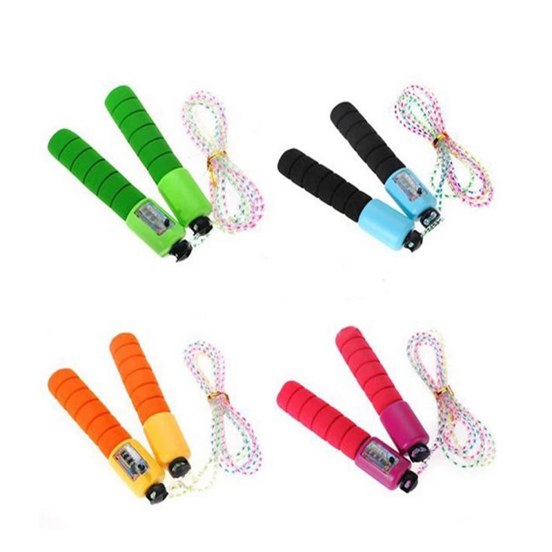طناب ورزشی مدل شماره انداز برند JUMP ROPE،دارای دسته اسفنجی،قابلیت تنظیم ارتفاع یا طول،مناسب برای هدیه در مراسمات